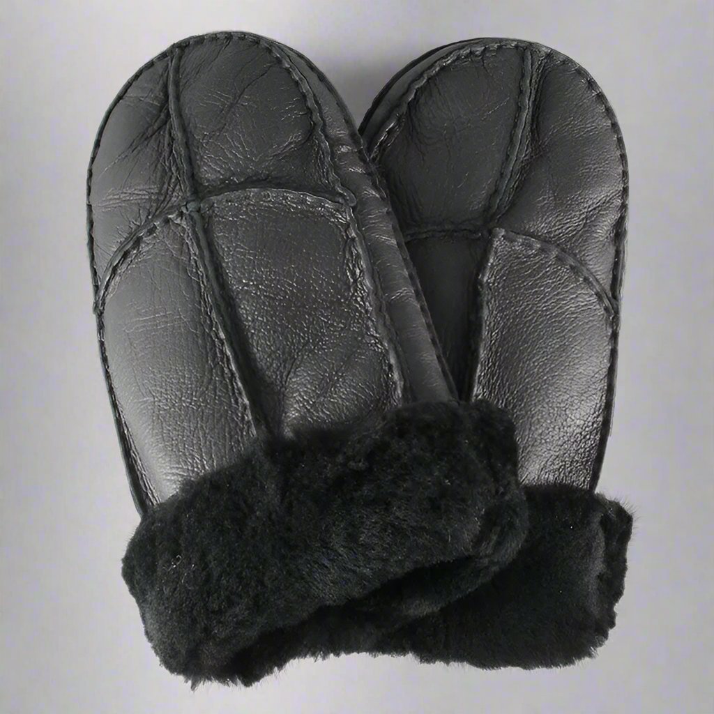 Shearling Leather Mittens — BOL