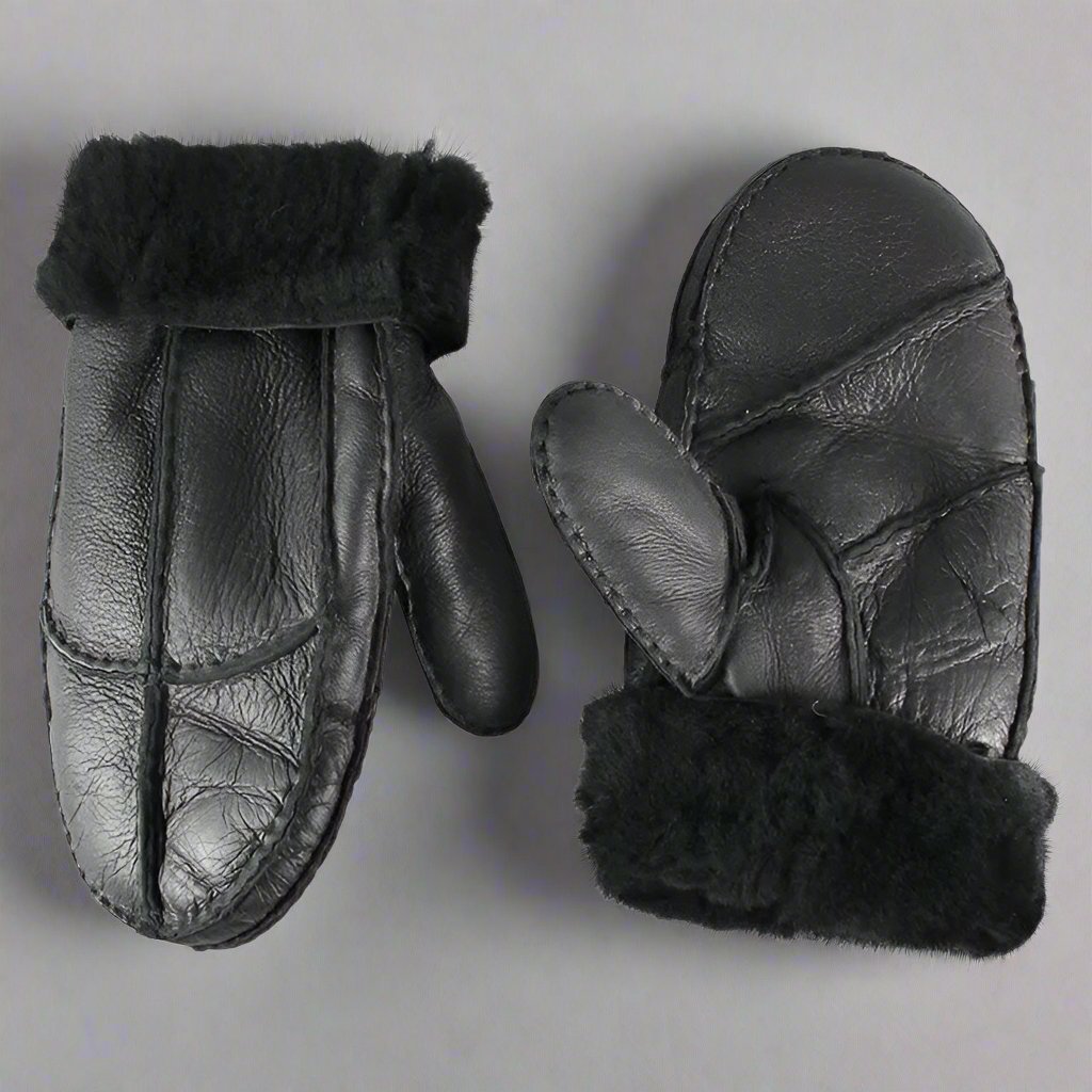Shearling Leather Mittens — BOL