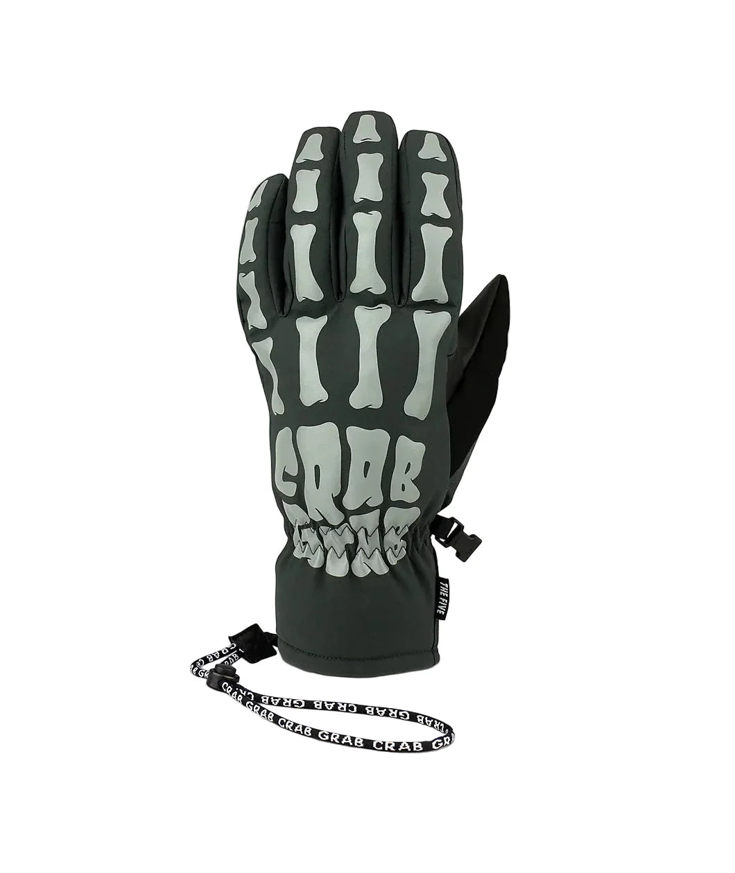 Crab Grab 'Five' Winter Gloves - Bones/Reflective