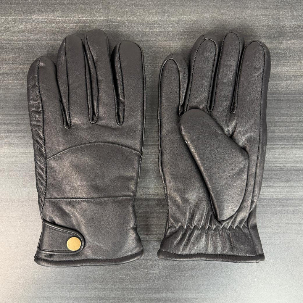 Fleece-Lined Leather Work Gloves