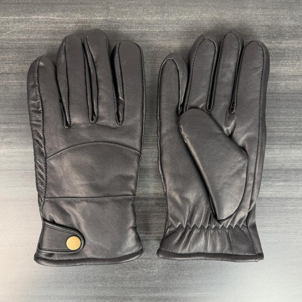 Fleece-Lined Leather Work Gloves