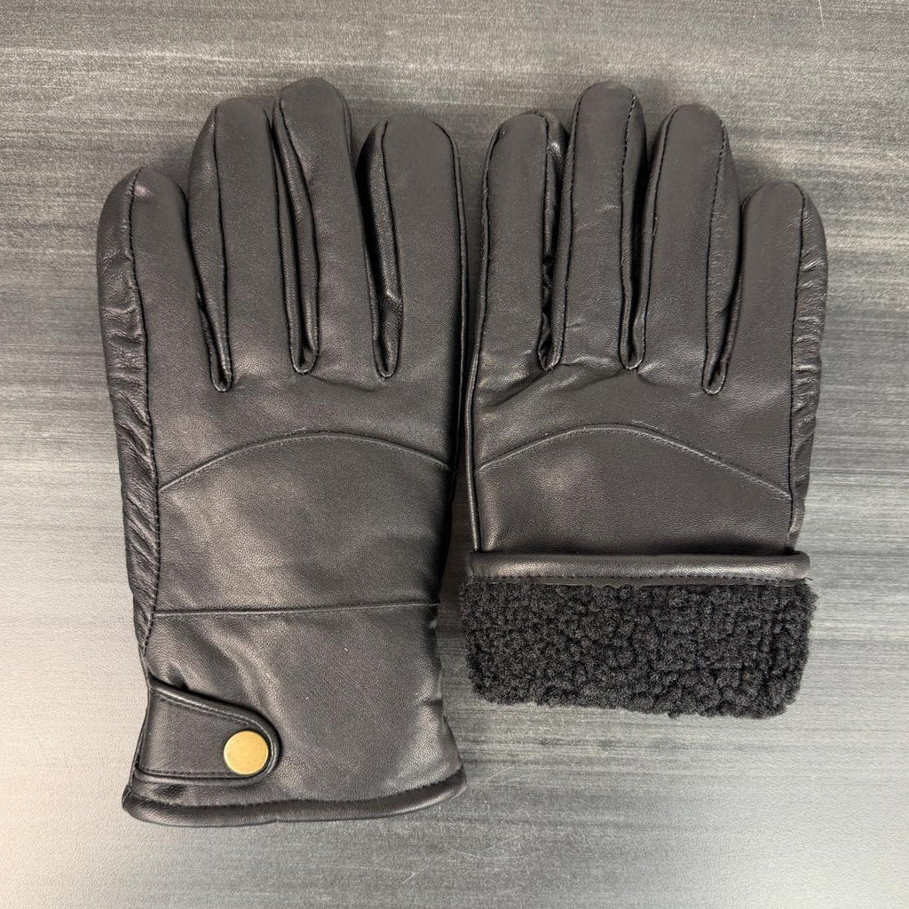 Fleece-Lined Leather Work Gloves